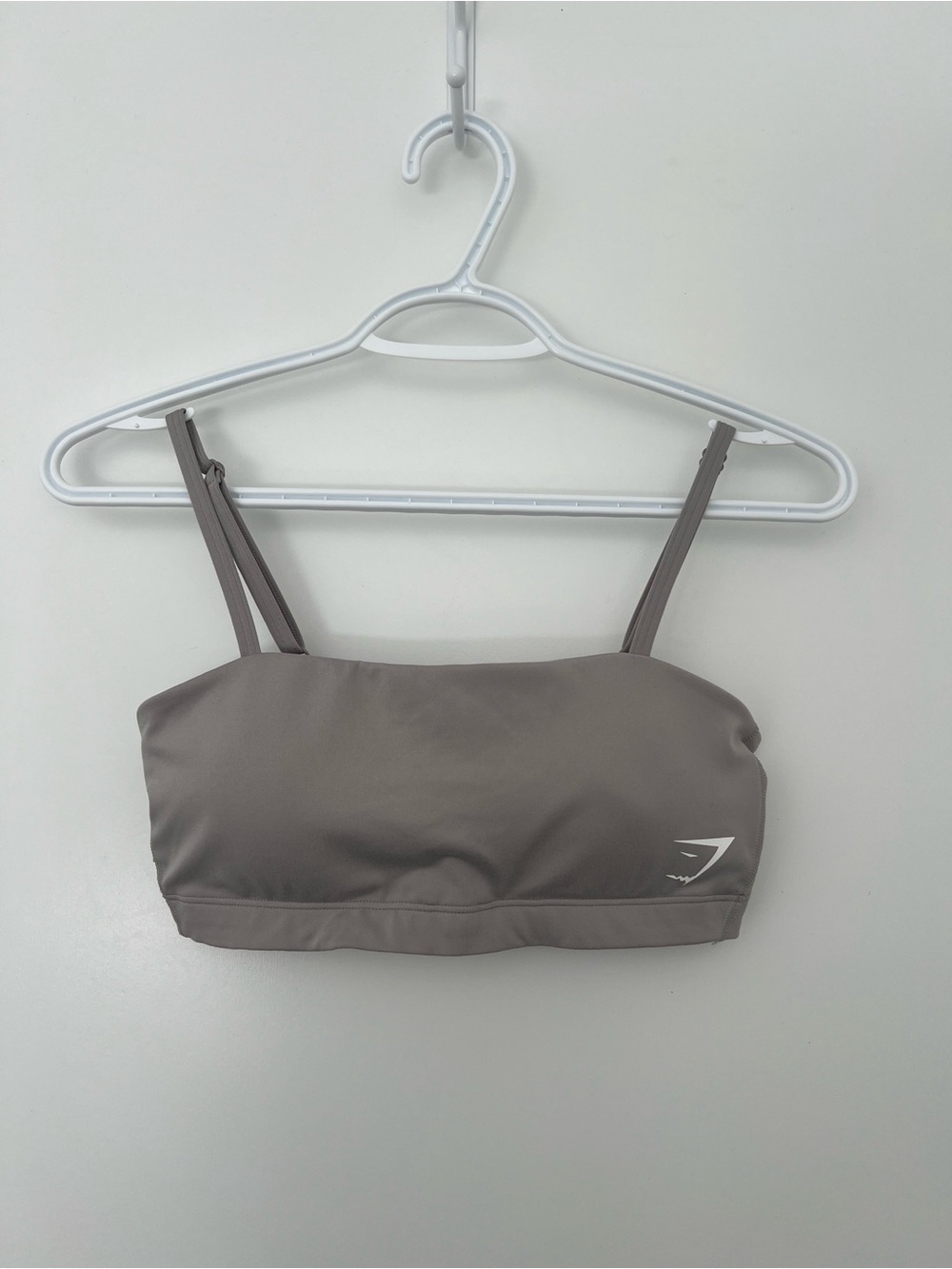 Gymshark Grey Training Bandeau Sports Bra, Small